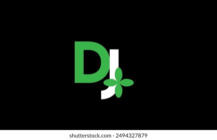 Leaf Logo Initial Green Nature