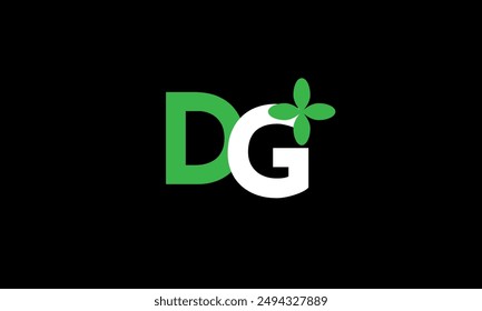 Blattlogo Initiale grüne Natur