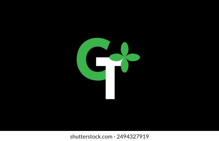 Leaf Logo Initial Green Nature
