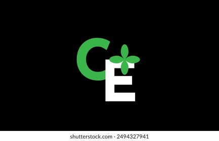 Leaf Logo Inicial Verde Naturaleza