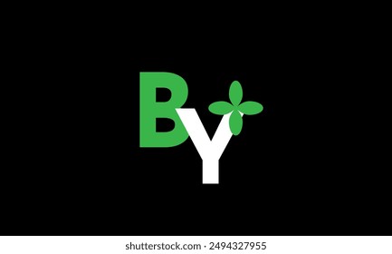 Leaf Logo Initial Green Nature