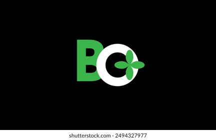Leaf Logo Initial Green Nature