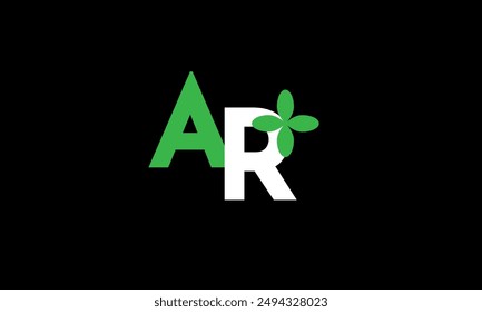 Leaf Logo Initial Green Nature