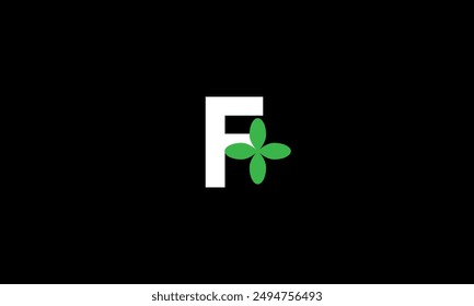Leaf Logo Initial Green Nature