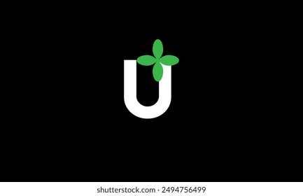 Blattlogo Initiale grüne Natur