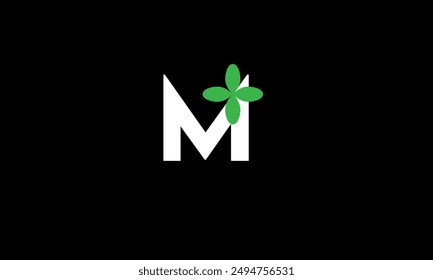 Leaf Logo Initial Green Nature
