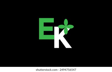 Leaf Logo Initial Green Nature
