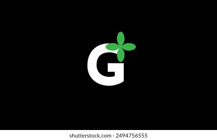 Blattlogo Initiale grüne Natur