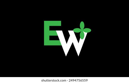 Blattlogo Initiale grüne Natur