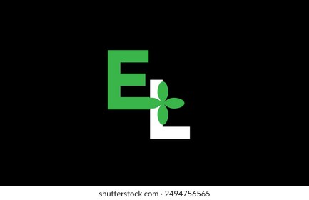 Leaf Logo Initial Green Nature
