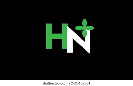 Leaf Logo Initial Green Nature