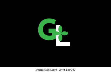 Leaf Logo Initial Green Nature