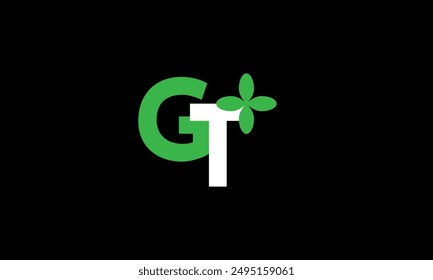 Leaf Logo Initial Green Nature