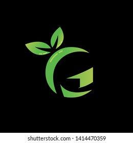 Leaf logo with initial Letter C , C Leaf Logo 
Nature for Spa and Botanical.