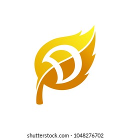 Leaf Logo With Letter D