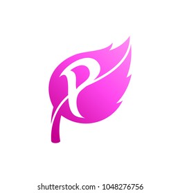 Leaf Logo With Letter P