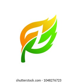 Leaf Logo With Letter Z