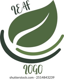 Leaf logo with a line underneath