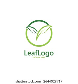 Leaf Logo Nature Template illustration