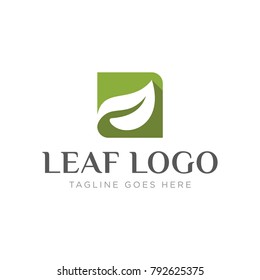 Leaf Logo Nature Template illustration.