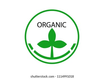 Leaf logo. Organic
