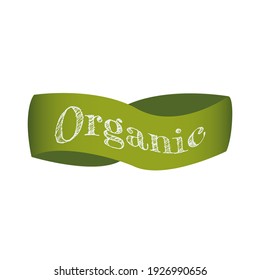 Logotipo de hoja etiqueta orgánica ecoicono fondo vectorial.