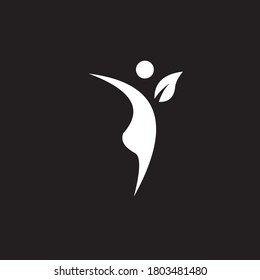 leaf logo and people l for the fashion, business, accounting industries