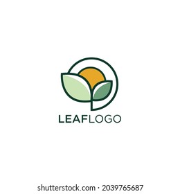 El logotipo de LEAF es perfecto para cualquier empresa especializada en agroindustria o industria ecológica.