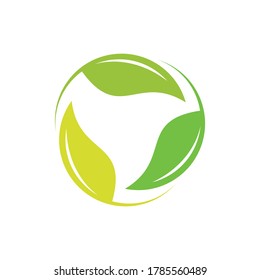 leaf logo for renewable or environmentally friendly energy