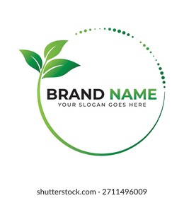 The leaf logo represents growth renewal and a deep connection to nature