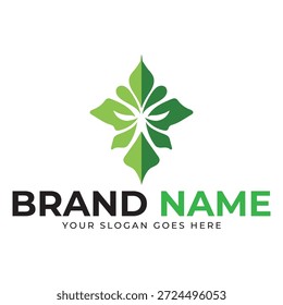 The leaf logo represents growth renewal and a deep connection to nature