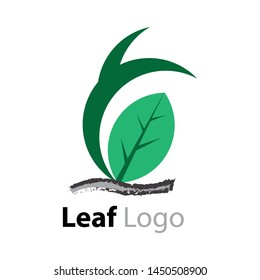 leaf logo is a simple Icon (Logo), like a symbol of leaf with simple colors, suitable for various needs of the logo (icon) of your company or business,