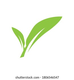 leaf logo stock illustration design