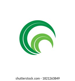 leaf logo stock illustration design