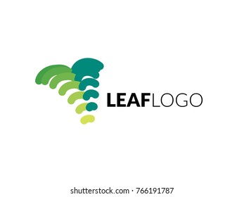 Leaf logo, suitable for hotel branding, inn, spa, or natural business. Vector and jpeg file ready.