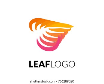 Leaf logo, suitable for hotel branding, inn, spa, or natural business. Vector and jpeg file ready.