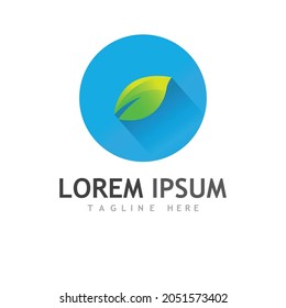 Leaf logo and symbol illustration