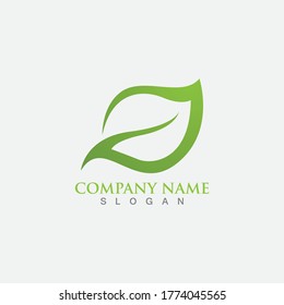 Leaf logo and symbol template vector