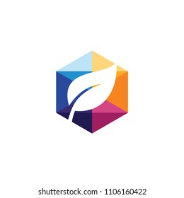 leaf logo template