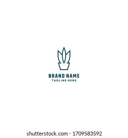 Leaf logo template design in Vector illustration 