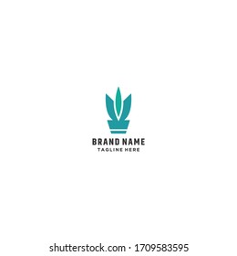 Leaf logo template design in Vector illustration 