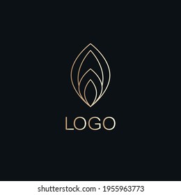 Leaf logo template. Leaf icon