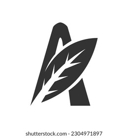 leaf logo template. Icon Illustration Brand Identity. Isolated and flat illustration. Vector graphic