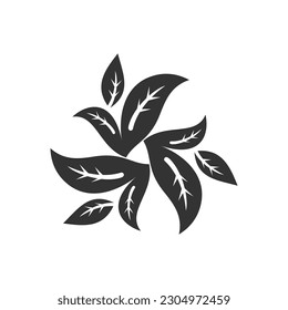 leaf logo template. Icon Illustration Brand Identity. Isolated and flat illustration. Vector graphic