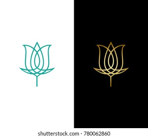 Leaf logo template. leaves icon.  flat leaf logo illustration