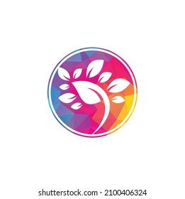 Leaf Logo Template. Tree leaf logo template design vector , icon illustration	