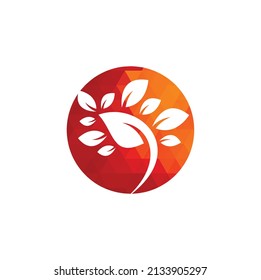 Leaf Logo Template. Tree leaf logo template design vector , icon illustration	