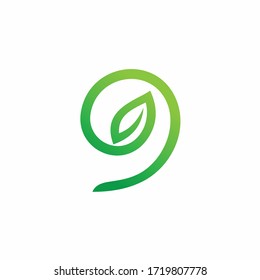 leaf logo that formed letter g