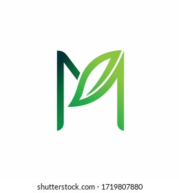 leaf logo that formed letter M
