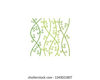 Leaf Logo that has a natural feel. Green Leaves Logo. Vector Leaf Nature. Nature Green Branch Tree Leaf Logo. Eco Natural Organic